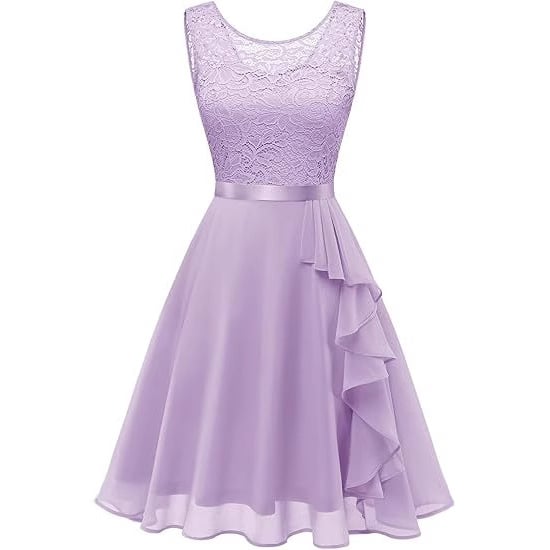 2025 Nova haljina za rođendan u europskom i američkom stilu, haljina bez rukava od čipke i mrežaste tkanine, duga večernja haljina od Amazona