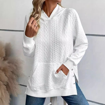 2023ebay AliExpress Wish Explosions nove jesenske i zimske majice s dugim rukavima, jednobojne, za žene, plus veličine