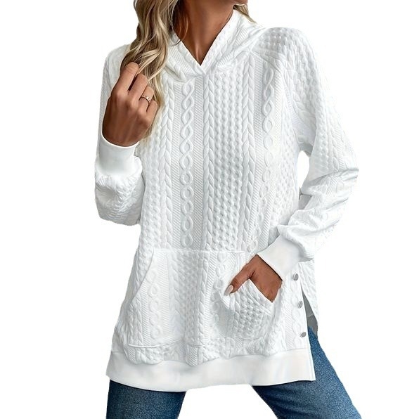 2023ebay AliExpress Wish Explosions nove jesenske i zimske majice s dugim rukavima, jednobojne, za žene, plus veličine