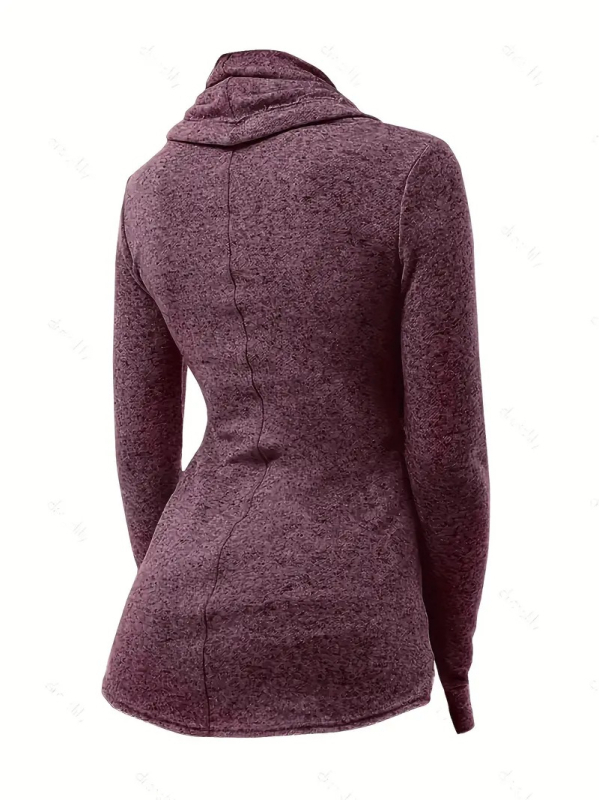 Amazon európai és amerikai robbanások új divatos sál galléros, veremgalléros, csipkés, zsebes, hosszú ujjú póló női felső