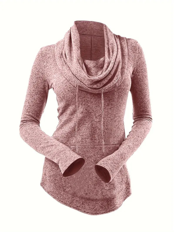 Amazon európai és amerikai robbanások új divatos sál galléros, veremgalléros, csipkés, zsebes, hosszú ujjú póló női felső