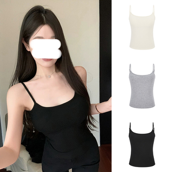 Γυναικείο τοπ Mosesqueen Camisole 2025, νέο καλοκαιρινό, όμορφο πίσω μέρος, Pure Desire, γλυκό και πικάντικο, με μονή πλέξη, αδυνατιστική εμφάνιση.