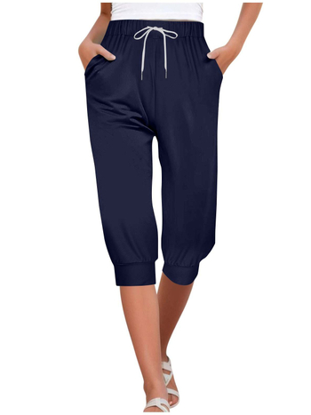 Európai és amerikai női ruházat 2025 Amazon határokon átnyúló ellátás divatos kényelmes karcsú, karcsú derékú, rövidített nadrág