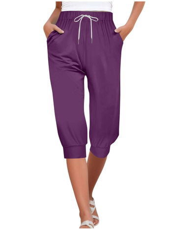 Európai és amerikai női ruházat 2025 Amazon határokon átnyúló ellátás divatos kényelmes karcsú, karcsú derékú, rövidített nadrág