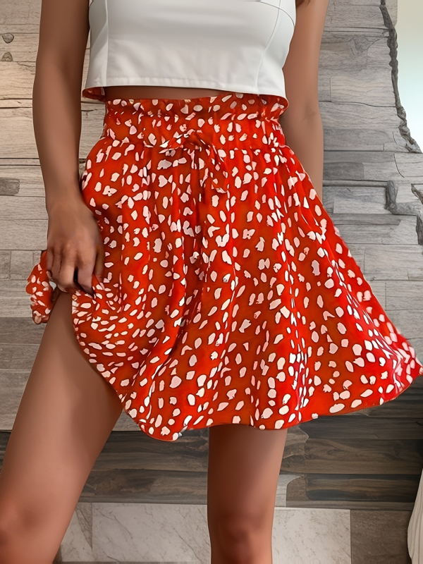 2025-ös, határokon átnyúló, új, európai és amerikai sötétkék, nagy méretű, elegáns, pöttyös, széles szárú női rövidnadrág