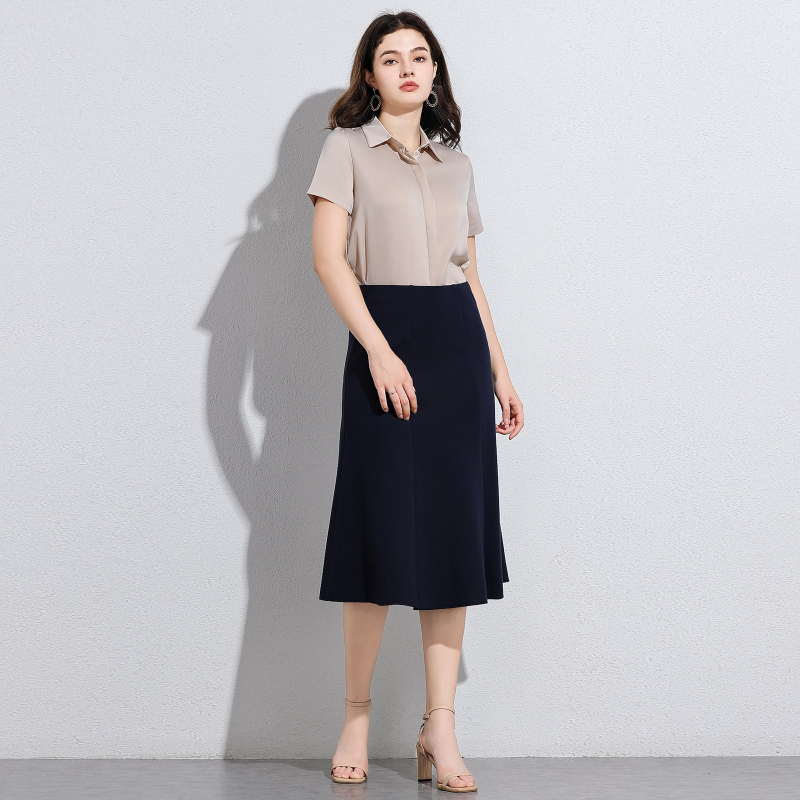 Külkereskedelmi stílusú francia Hepburn stílusú retró szoknya magas derekú, karcsúsító megjelenésű, drapézott A-vonalú szoknya, luxus, nagy lengő, esernyőszoknya nőknek