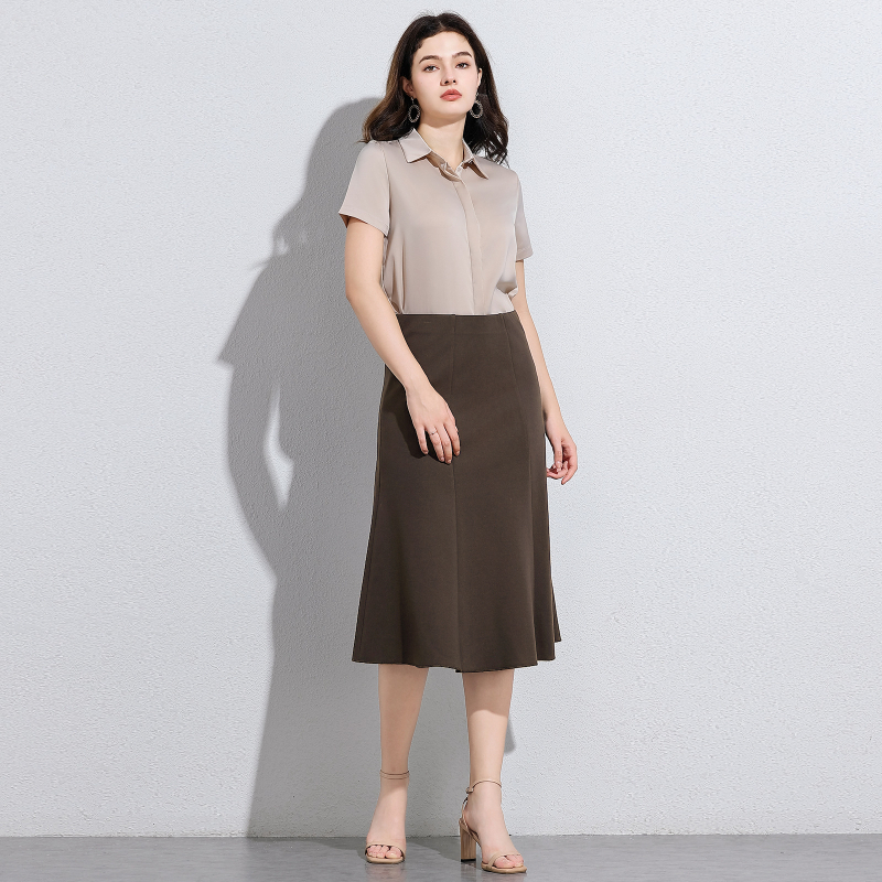 Külkereskedelmi stílusú francia Hepburn stílusú retró szoknya magas derekú, karcsúsító megjelenésű, drapézott A-vonalú szoknya, luxus, nagy lengő, esernyőszoknya nőknek