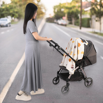 Grynos medvilnės kvėpuojantis užklotas žindymui, apsaugantis nuo atvirų vietų, žindymo užklotas, medžiaginis rankšluostis žindymui, daugiafunkcis vežimėlio užklotas