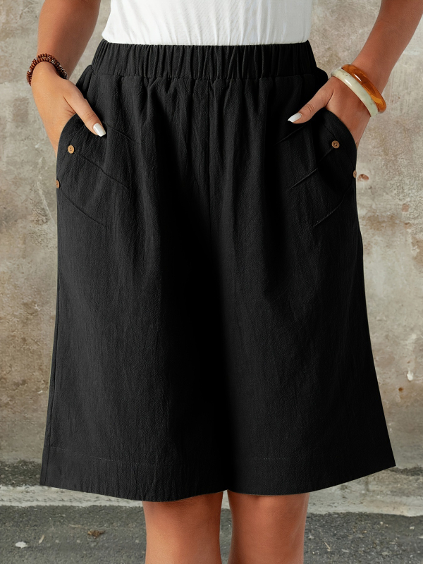 2025-ös európai és amerikai határokon átnyúló női rövidnadrágok női nyári új stílusú ötpontos nadrág tiszta színű hétköznapi nadrág egyenes szabású nadrág otthonra