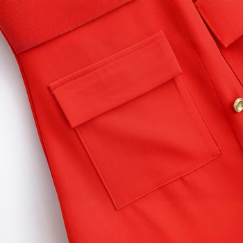 Külkereskedelmi Nagykereskedelmi Tavaszi Új Európai és Amerikai Stílusú Krepp Ujjatlan Midi Ruha Övvel 3597054