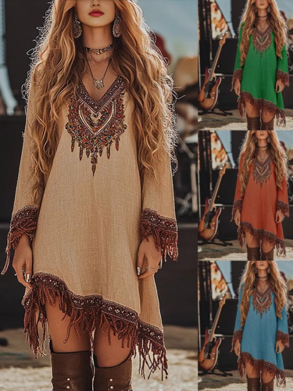 Rochie Amazon pentru femei 2025, rochie cu imprimeu larg din dantelă