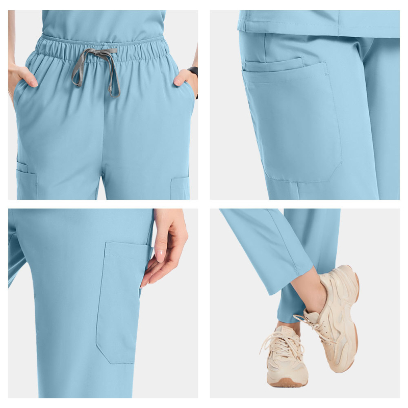 Naujos spalvos išleidimas, greitai džiūstantys, tamprūs, rankomis skalbiami drabužiai, plius dydžio gydytojams ir slaugytojams, vienspalviai kostiumai, ploni, kasdieniai, patogūs