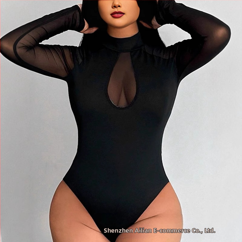 Európa és az Egyesült Államok határokon átnyúló külkereskedelme 2025 új plus size varrásos hálós divatos szexi overál Amazon szexi