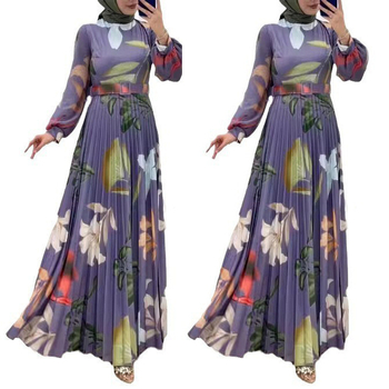 M2687 Transfrontaliere Amazon Orientul Mijlociu Femeii Noi Florale Running Distanță Lungă Modă Elegant Haine Musulmane