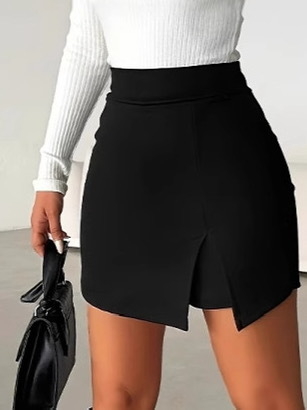 Nagyszámú európai és amerikai határokon átnyúló kellék 2025-ből Új stílusú, kis méretű, magas derekú, szexi, divatos, lezser, csípőre simuló rövidnadrágok és szoknyák