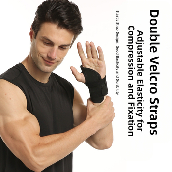Csuklórögzítő férfiaknak és nőknek acéllemezes támasztékkal, légáteresztő csuklópánttal az ízületek rögzítéséhez és a tenyér védelméhez