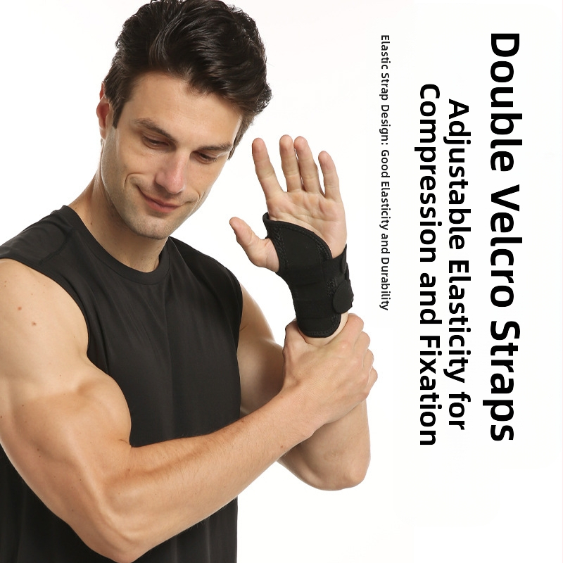 Ортеза за китка за мъже и жени със стоманена пластина, дишаща китка за фиксиране на ставите и защита на дланта