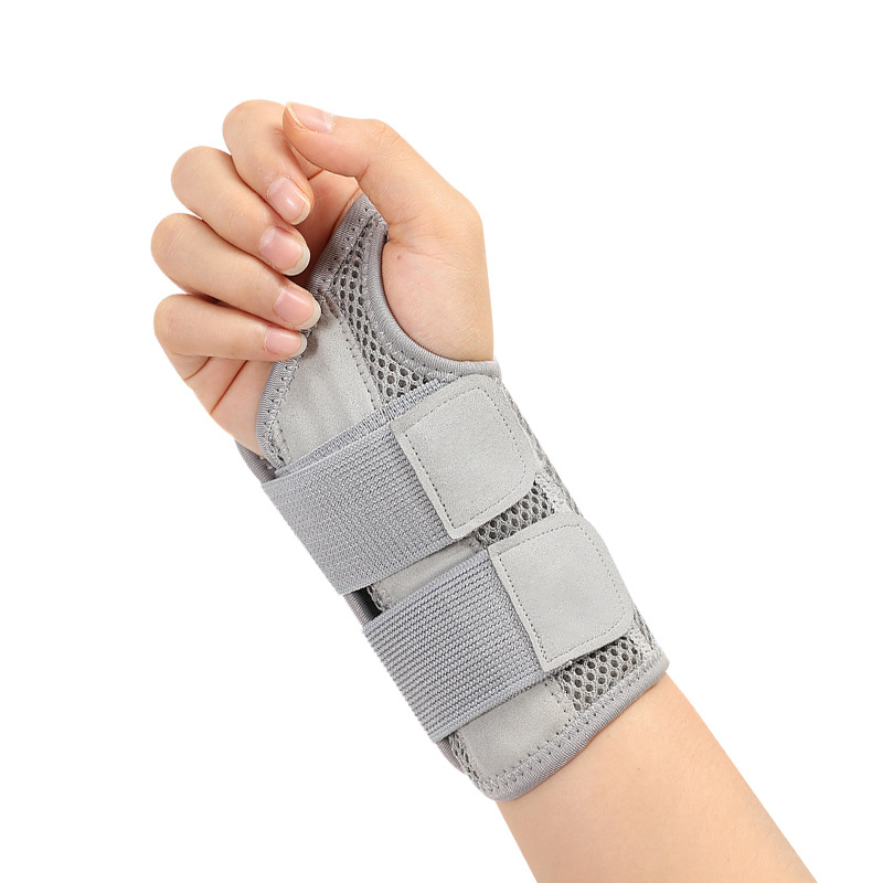Csuklórögzítő férfiaknak és nőknek acéllemezes támasztékkal, légáteresztő csuklópánttal az ízületek rögzítéséhez és a tenyér védelméhez