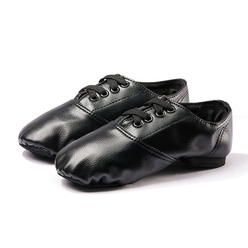 PU ниски мъжки джаз танцови обувки, дамски обувки за възрастни с мека подметка, йога балет, детски танцови обувки, външна търговия на едро