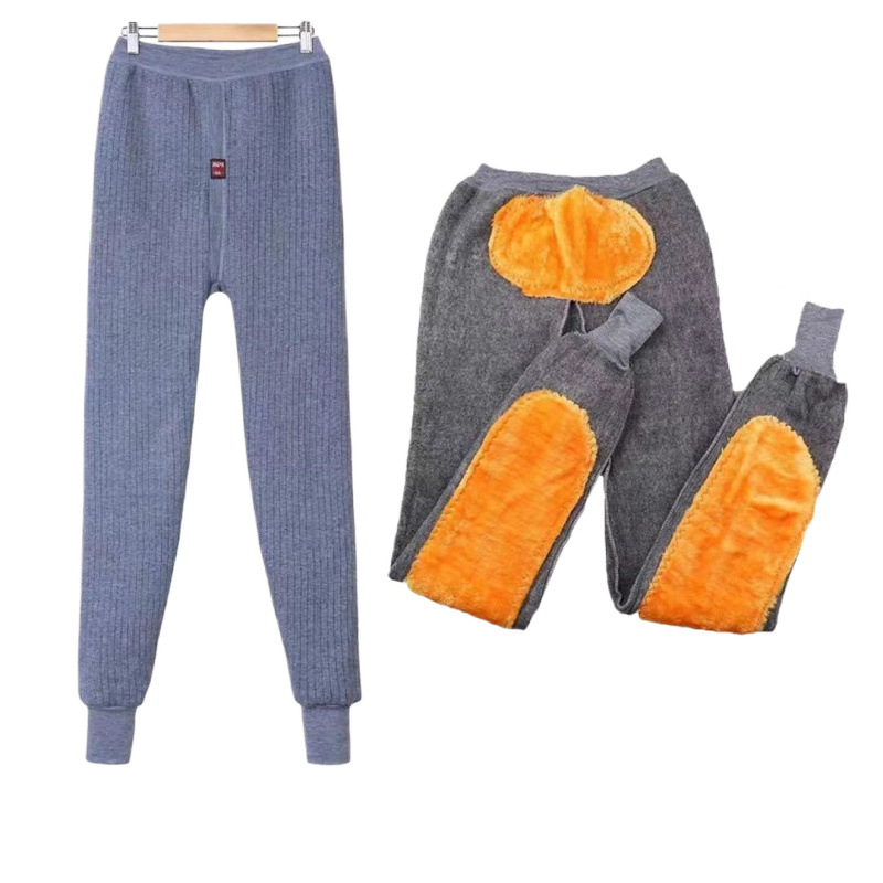 Muške tople hlače za jesen i zimu, plus size Slimming ležerne hlače s flis podstavom za debele osobe