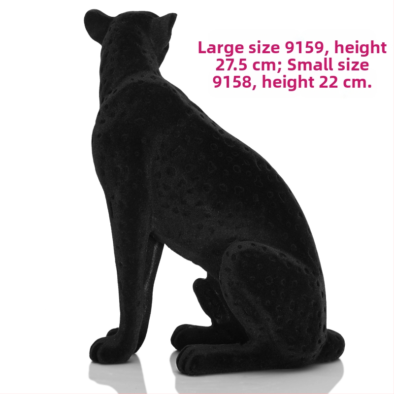 Gyanta kézművesség Északi pelyhesítő leopárd otthoni iroda puha dekoráció dekoráció divat ajándék kreatív design