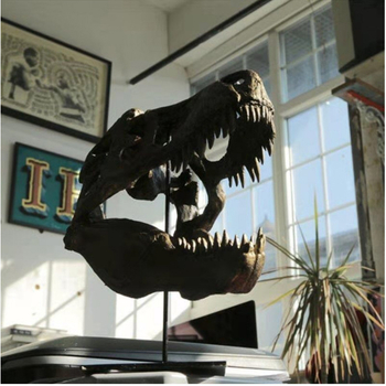 Ρετρό Αμερικανικό Κρανίο Μελέτης Ρητίνης Χειροτεχνίες Συλλέκτης Δημιουργικά Στολίδια Ρητίνης από Κεφάλι Δεινοσαύρου