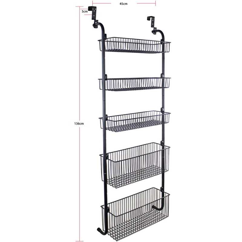Be skylių, lengvai montuojamas, be pėdsakų, galinis pakabinamas krepšys durims, daugiafunkcis, keturių sluoksnių, penkių sluoksnių, vietą taupantis galinis pakabinamas krepšys durims, laikymo lentynėlė