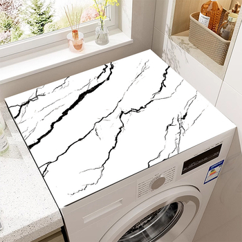 Διασυνοριακό ελαφρύ πολυτελές μαρμάρινο σχέδιο πλυντηρίου ρούχων απορροφητικό αντιολισθητικό κάλυμμα ψυγείου μαξιλάρι σιλικόνης κάλυμμα σκόνης