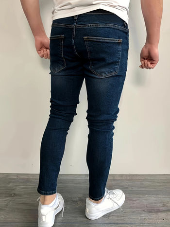 Ifjúsági karcsúsított farmer Férfi koreai divatos vékony nadrág Nyári határokon átnyúló forró Amazon farmer férfi ruházat