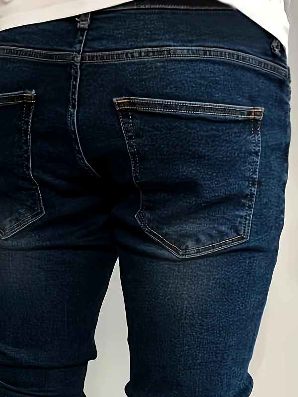 Ifjúsági karcsúsított farmer Férfi koreai divatos vékony nadrág Nyári határokon átnyúló forró Amazon farmer férfi ruházat