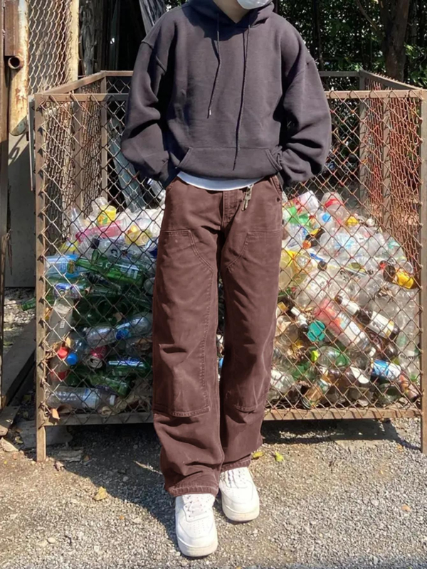 Férfi TEMU/SHUEIN nyomon követhető farmernadrág