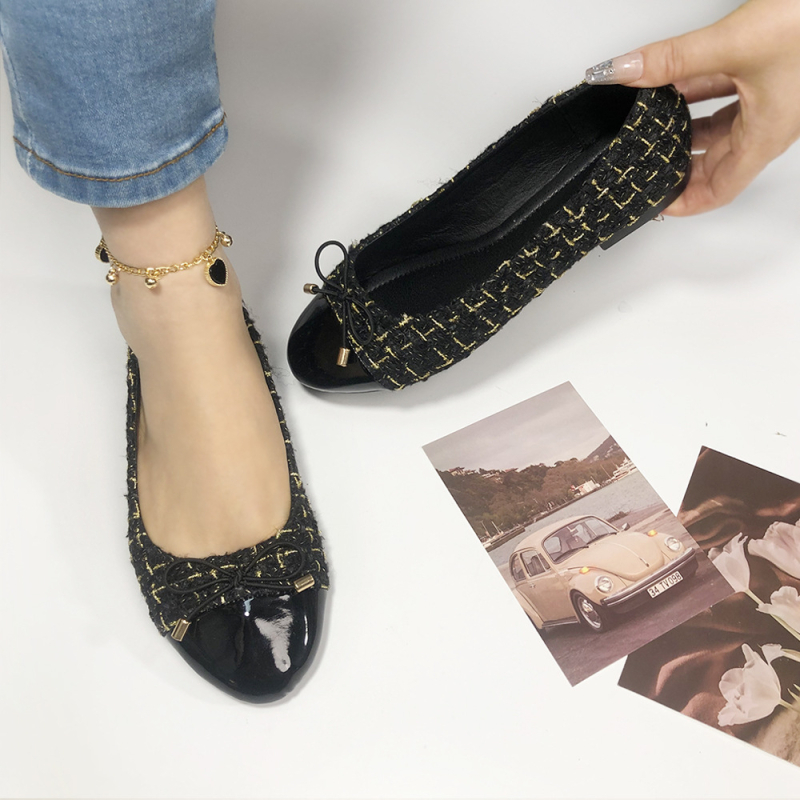 Külkereskedelmi, határokon átnyúló, masnis, kis illatos stílusú, lapos talpú cipők, tavaszi és nyári, vintage, mindenféle egyezésű, egyrétegű cipők, női kerek orrú, hétköznapi női cipők