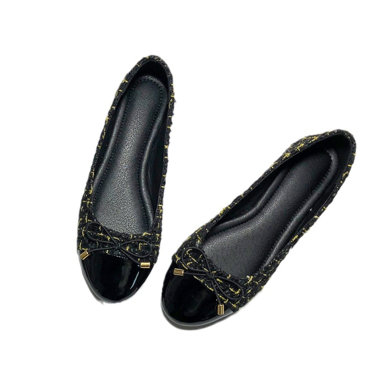 Külkereskedelmi, határokon átnyúló, masnis, kis illatos stílusú, lapos talpú cipők, tavaszi és nyári, vintage, mindenféle egyezésű, egyrétegű cipők, női kerek orrú, hétköznapi női cipők