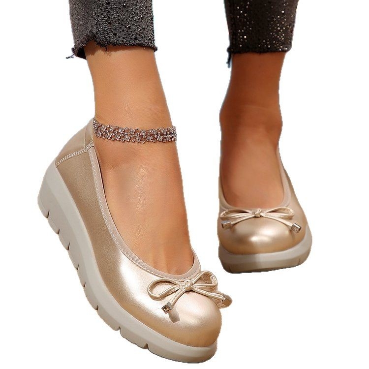 2025-ös külkereskedelmi női cipők tavaszi és nyári új sekély szájú hegyes éktalpú cipők női alacsony sarkú platformcipők női cipők nagykereskedelem