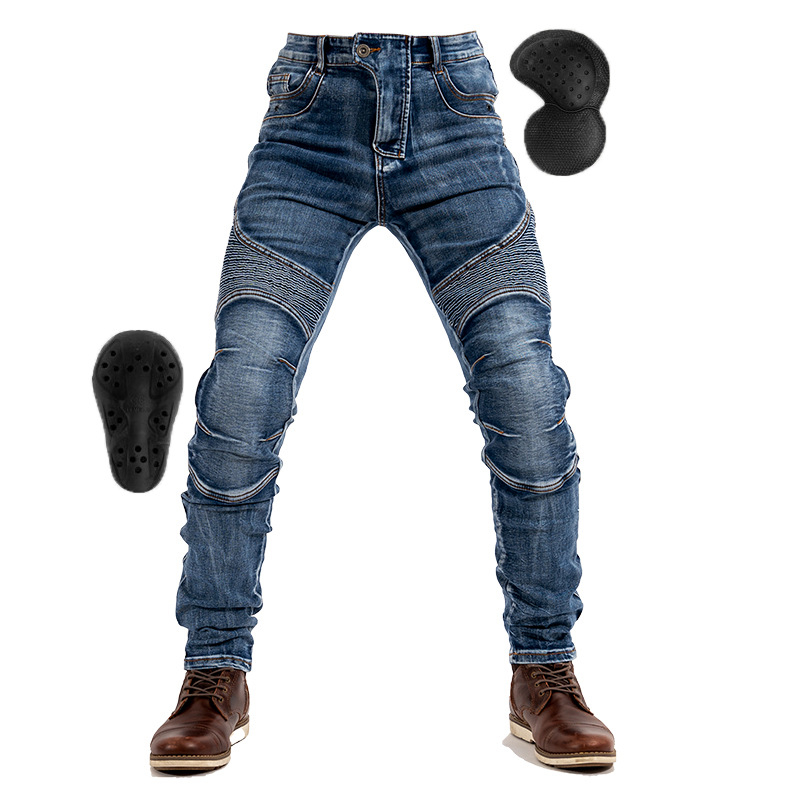 Mootorratta Kevlari sõidupüksid, küljelukuga mootorratta teksad, nelja aastaaja õhukesed elastsed nähtamatud kaitsmed