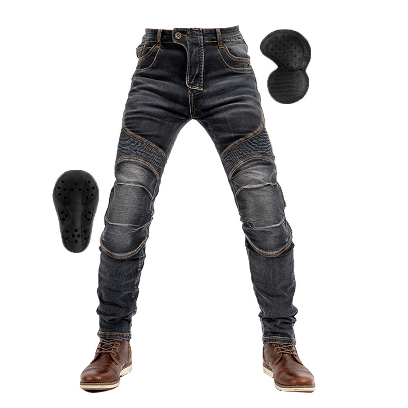 Mootorratta Kevlari sõidupüksid, küljelukuga mootorratta teksad, nelja aastaaja õhukesed elastsed nähtamatud kaitsmed