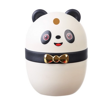 Kodune loominguline koomiksipanda hambatiku pudeli reklaam hambatiku karp kaasaskantav trükitud logoga plastist hambatiku toru