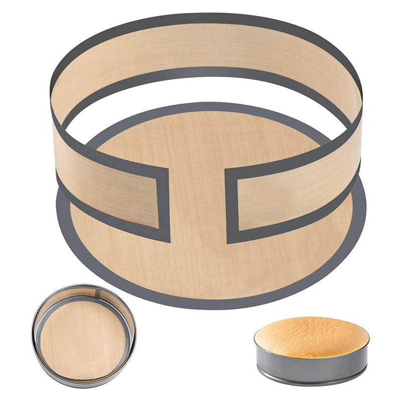 Naujas maistinės klasės padalintas pyrago kepimo kilimėlis, atsparus aukštai temperatūrai, olandiškas silikoninis kepimo kilimėlis