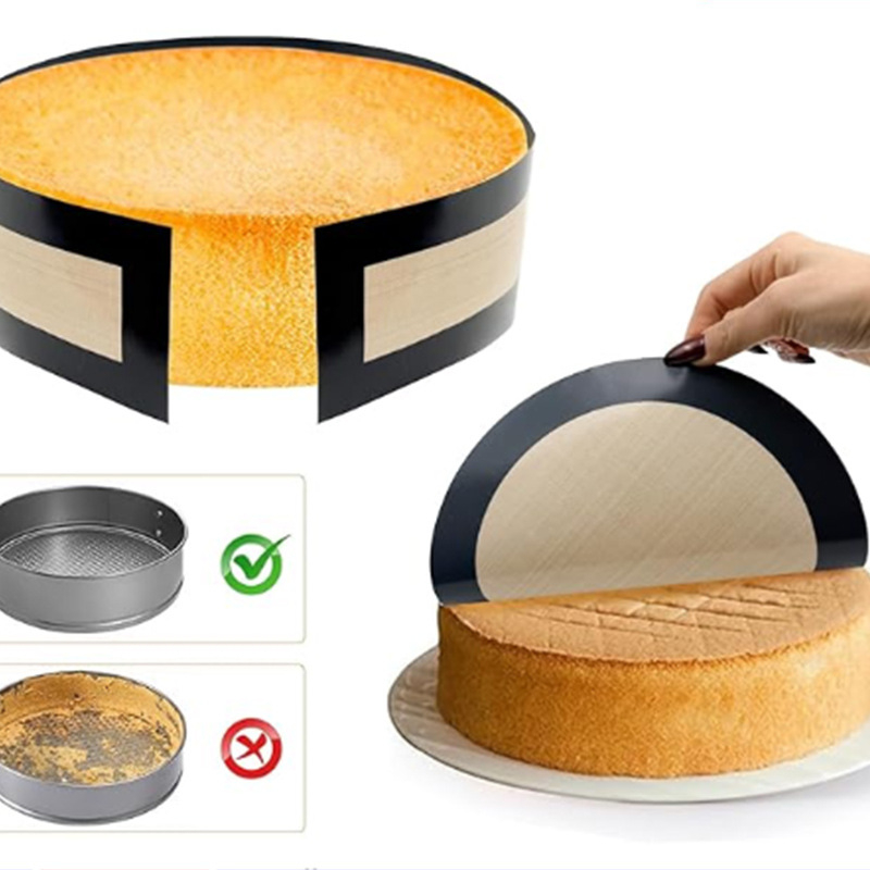 Naujas maistinės klasės padalintas pyrago kepimo kilimėlis, atsparus aukštai temperatūrai, olandiškas silikoninis kepimo kilimėlis