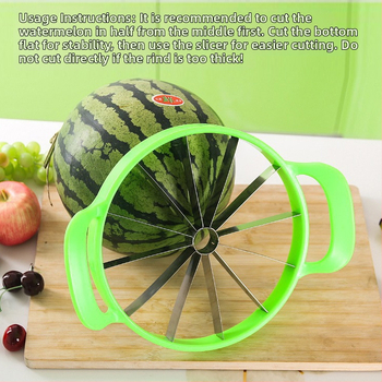Didelis arbūzo pjovimo įrankis Nerūdijančio plieno vaisių daliklis Buitinis arbūzo pjaustyklės pjaustyklės daliklis Didmeninė prekyba