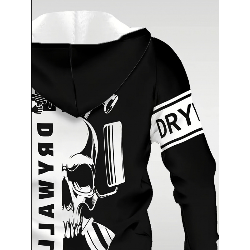 2025 Európa és az Egyesült Államok határokon átnyúló férfi 3D digitális nyomtatású kapucnis pulóver 1 férfi divatos hétköznapi kapucnis pulóver