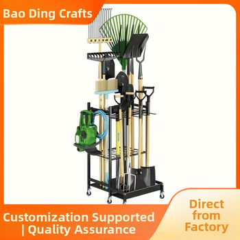 Amazon Cross-Border Σίδερο Κηπουρικής Εργαλείων Ράφι Αποθήκευσης Κρεμαστό Φτυάρι Σφουγγαρίστρες Ράφι Αποθήκευσης Επιδαπέδια Οργάνωση Κήπου