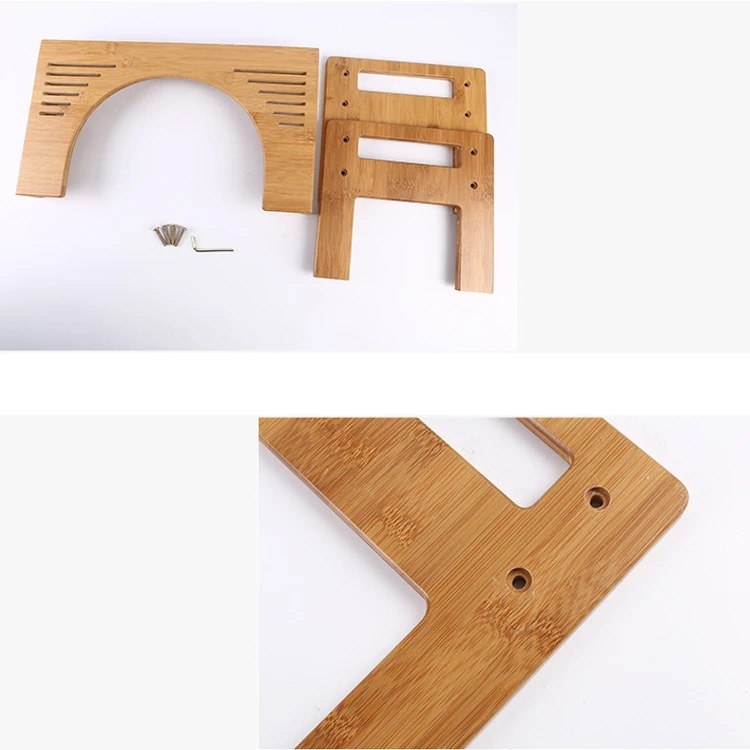 Kryžminė pakoja iš bambuko ir medžio, tualeto pakoja pagyvenusiems žmonėms ir vaikams, vonios kambario pakoja su reguliuojamu aukščiu, tualeto pakoja