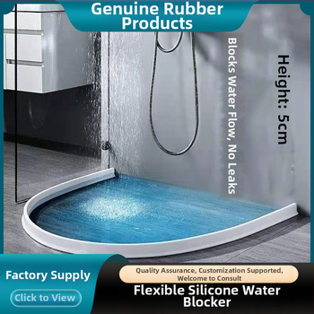 Silikoonist painduv veetõke vannitoa artefakti veekindel barjäär tualeti veetõke duširuumi veetõke põrandabarjäär