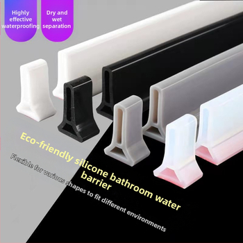 Silikoonist painduv veetõke vannitoa artefakti veekindel barjäär tualeti veetõke duširuumi veetõke põrandabarjäär