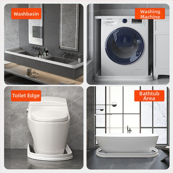 Vandens barjeras tualetui, vonios kambariui, lankstus dušo kambario vandens barjeras, sausai ir šlapiai atskirianti juosta, lipni vandens barjero juosta