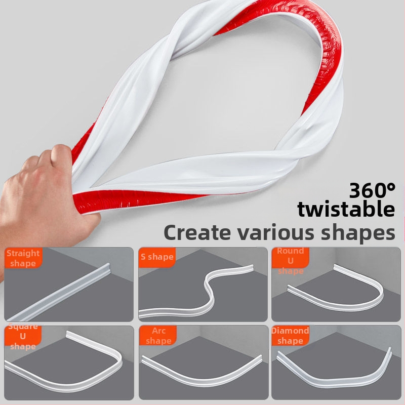 Тоалетна Баня Водна Бариера Гъвкава Душова Кабина Суха и Мокра Разделяща Водна Бариера Водоустойчива Лента Самозалепваща Водна Бариера