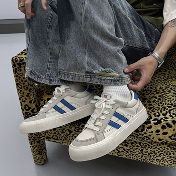 Klasiskas divdaļīgas vīriešu kurpes, modernas nišas, vienkāršas, populāras, lietussargu auduma, studentu audekla kurpes, sporta ikdienas kedas