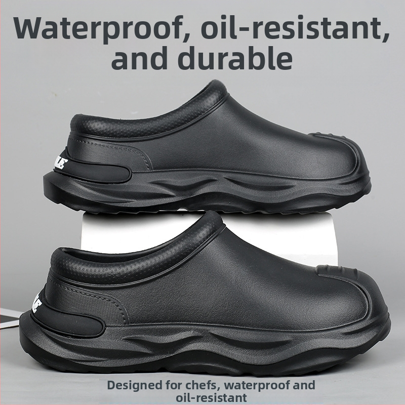 Férfi szakácscipő, nyári konyhai munkákhoz, vízálló, olajálló, csúszásmentes, könnyű munkacipő, egy generációnyi haj