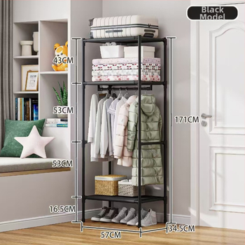 Piiriülesed plahvatused Multifunktsionaalne riidepuu riidepuu magamistoa põrandale tasuline riiul lihtne riidepuu hoiuruum